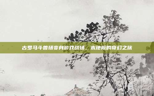 古罗马斗兽场变身游戏战场,木地板的奇幻之旅