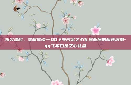 指尖漂移，星辉璀璨—QQ飞车白金之心礼盒背后的极速浪漫-qq飞车白金之心礼盒