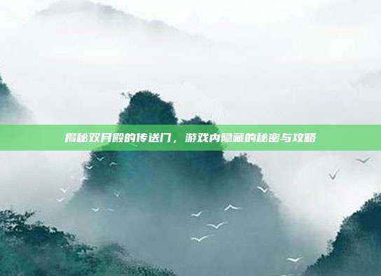 揭秘双月殿的传送门，游戏内隐藏的秘密与攻略