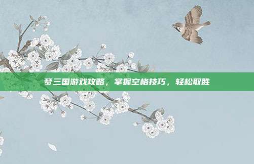 梦三国游戏攻略,掌握空格技巧,轻松取胜