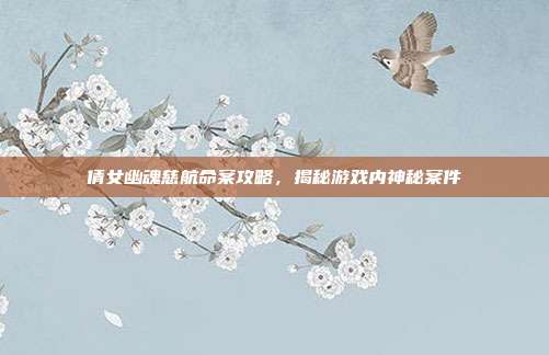 倩女幽魂慈航命案攻略,揭秘游戏内神秘案件