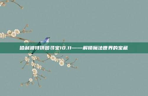 哈利波特拼图寻宝10.11——解锁魔法世界的宝藏