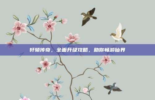 轩辕传奇,全面升级攻略,助你畅游仙界