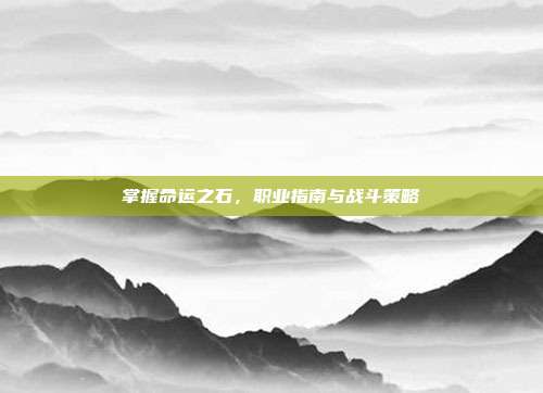 掌握命运之石，职业指南与战斗策略