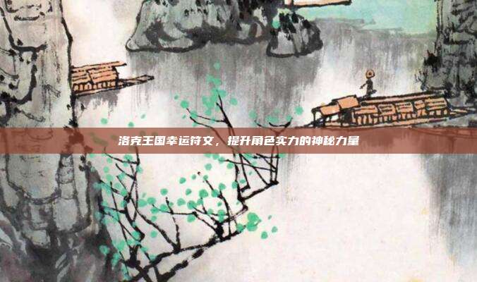 洛克王国幸运符文，提升角色实力的神秘力量