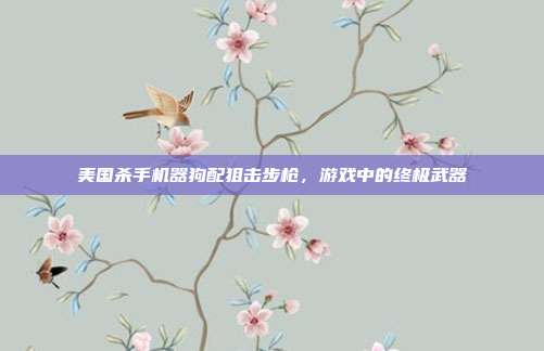 美国杀手机器狗配狙击步枪，游戏中的终极武器