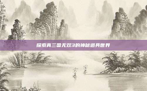 探索真三国无双3的神秘道具世界