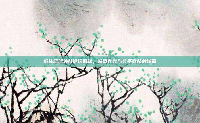 街头篮球外挂论坛揭秘，游戏作弊与公平竞技的较量