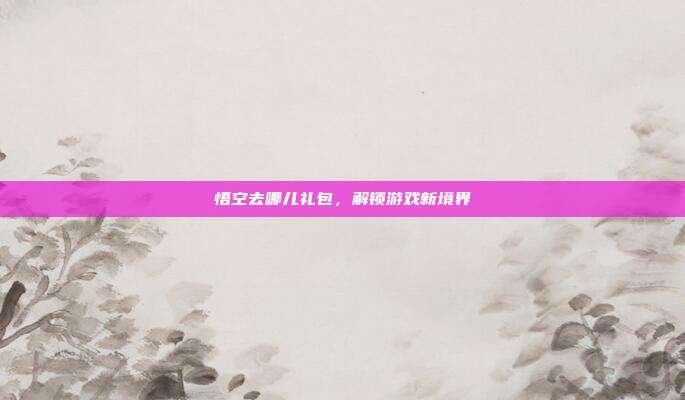 悟空去哪儿礼包，解锁游戏新境界