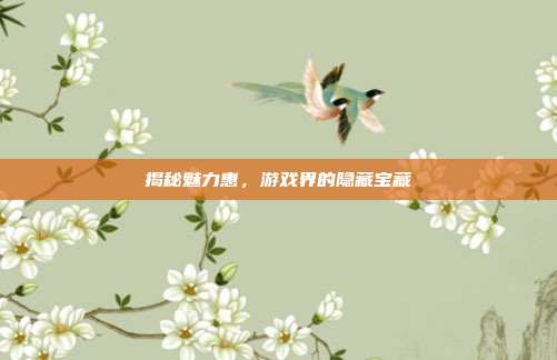 揭秘魅力惠，游戏界的隐藏宝藏