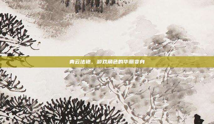 青云法袍，游戏角色的华丽变身