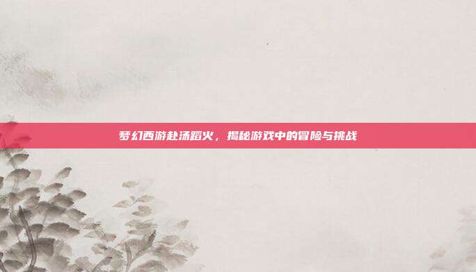 梦幻西游赴汤蹈火，揭秘游戏中的冒险与挑战