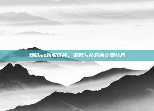 我叫mt跨服征战，策略与技巧的完美结合
