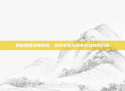 揭秘西西炫舞外挂，游戏安全与玩家权益的双刃剑