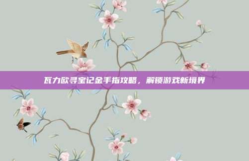 瓦力欧寻宝记金手指攻略，解锁游戏新境界