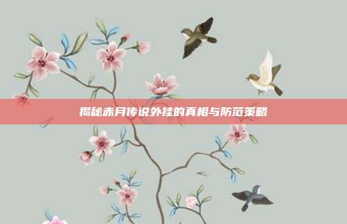 揭秘赤月传说外挂的真相与防范策略