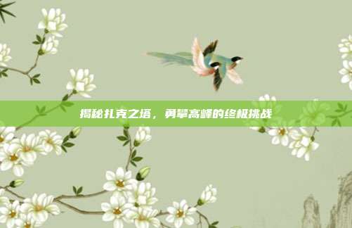 揭秘扎克之塔，勇攀高峰的终极挑战