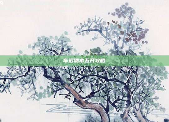 车迟副本五开攻略