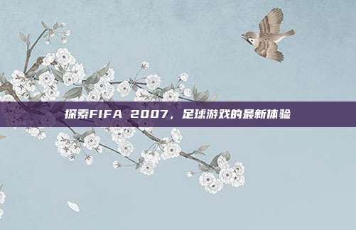 探索FIFA 2007，足球游戏的最新体验
