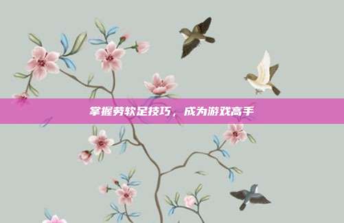 掌握劳软足技巧，成为游戏高手