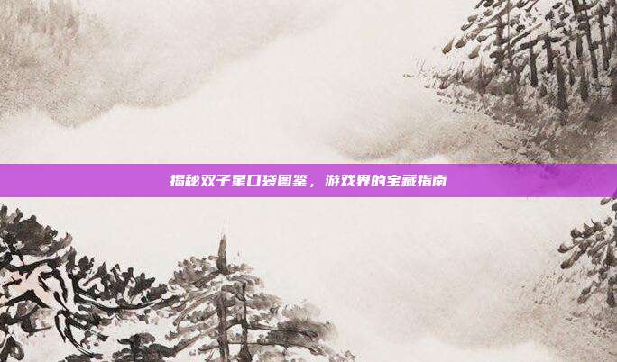 揭秘双子星口袋图鉴，游戏界的宝藏指南