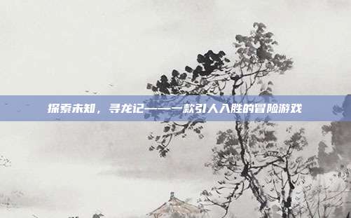 探索未知，寻龙记——一款引人入胜的冒险游戏