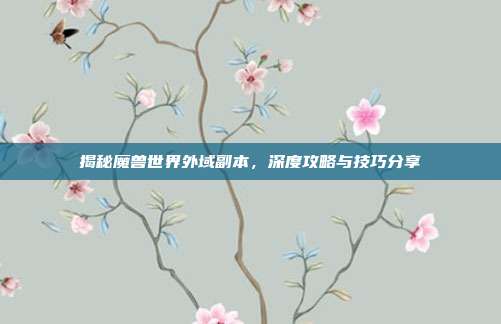 揭秘魔兽世界外域副本，深度攻略与技巧分享