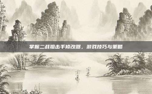 掌握二战狙击手修改器，游戏技巧与策略