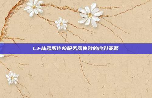 CF体验服连接服务器失败的应对策略