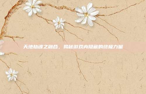 天地劫魂之融合，揭秘游戏内隐藏的终极力量