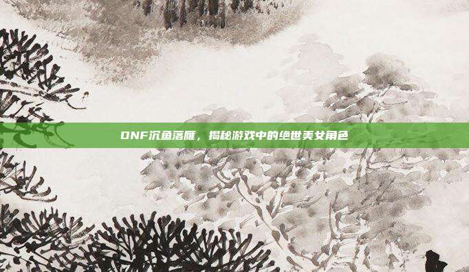 DNF沉鱼落雁，揭秘游戏中的绝世美女角色