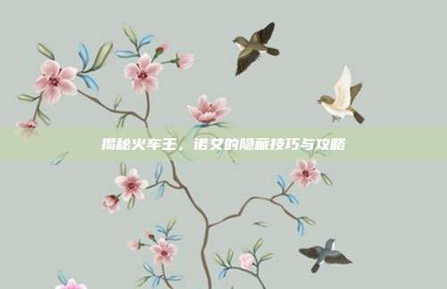 揭秘火车王，诺艾的隐藏技巧与攻略