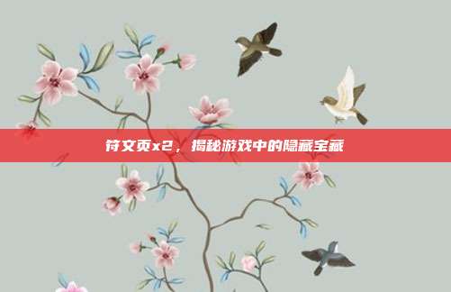 符文页x2，揭秘游戏中的隐藏宝藏