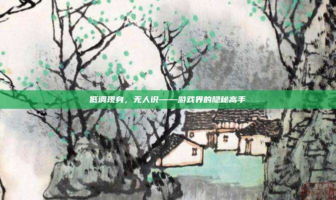 低调现身,无人识——游戏界的隐秘高手