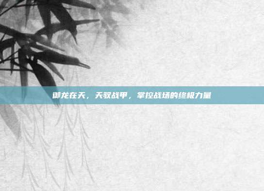御龙在天，天驭战甲，掌控战场的终极力量