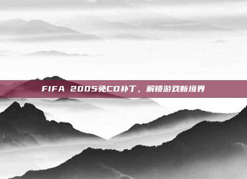 FIFA 2005免CD补丁，解锁游戏新境界