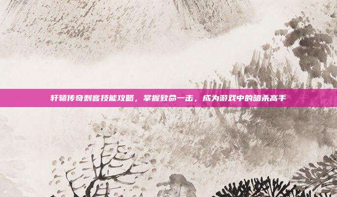 轩辕传奇刺客技能攻略，掌握致命一击，成为游戏中的暗杀高手