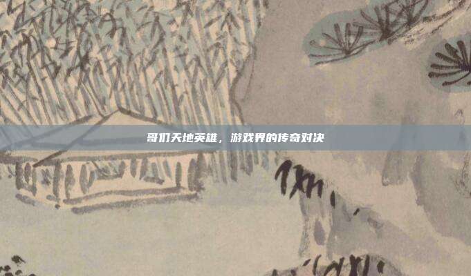 哥们天地英雄，游戏界的传奇对决