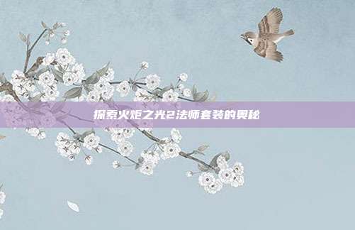 探索火炬之光2法师套装的奥秘