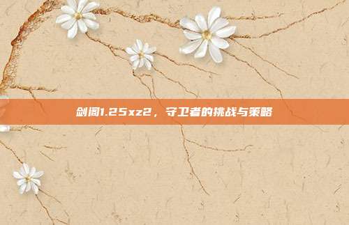 剑阁1.25xz2，守卫者的挑战与策略