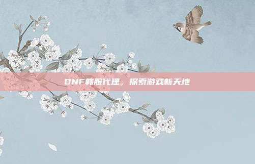 DNF韩服代理，探索游戏新天地