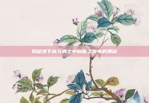 揭秘地下城与勇士中魔能之静电的奥秘