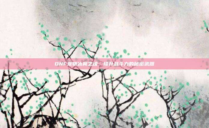 DNF宠物冰翼之魂,提升战斗力的秘密武器