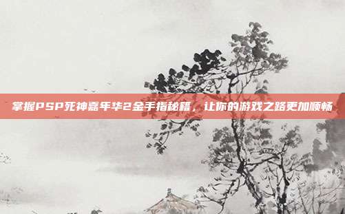 掌握PSP死神嘉年华2金手指秘籍，让你的游戏之路更加顺畅