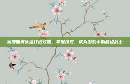 赛博朋克朱迪打桩攻略，掌握技巧，成为游戏中的终极战士