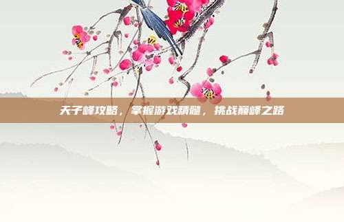 天子峰攻略,掌握游戏精髓,挑战巅峰之路