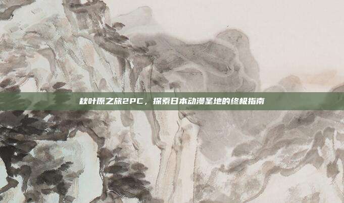 秋叶原之旅2PC,探索日本动漫圣地的终极指南