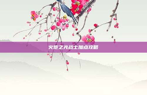 火炬之光战士加点攻略