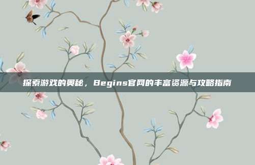 探索游戏的奥秘,Begins官网的丰富资源与攻略指南