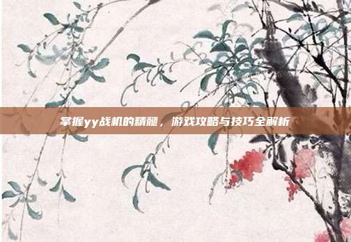 掌握yy战机的精髓，游戏攻略与技巧全解析
